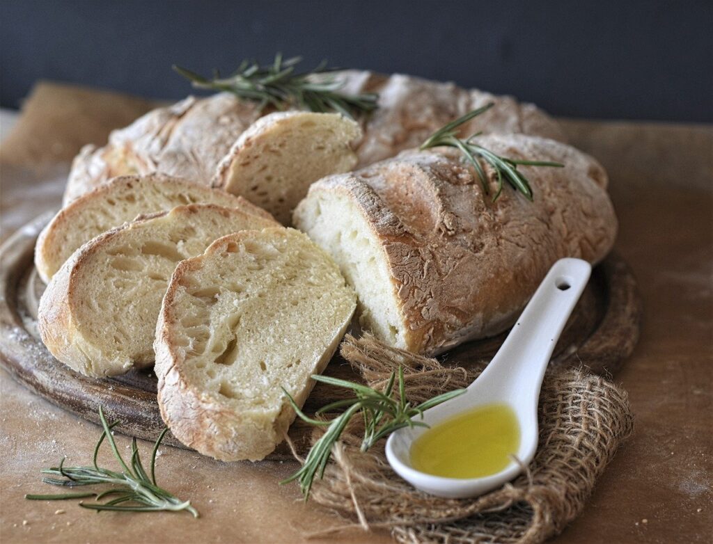 bread, ciabatta, flour